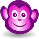 download Funny Monkey Face clipart image with 270 hue color