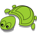 download Green Tortoise Cartoon clipart image with 0 hue color