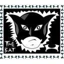 download The Bat clipart image with 180 hue color