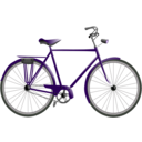 download Bicycle clipart image with 270 hue color