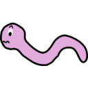 download Funny Earthworm Cartoon clipart image with 315 hue color
