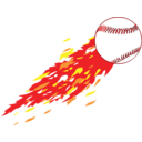 Baseball With Flame