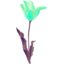 download Tulip clipart image with 180 hue color