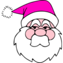 download Santa Line Art clipart image with 315 hue color