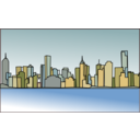 download Melbourne Skyline clipart image with 0 hue color