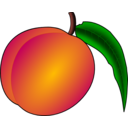 download Peach clipart image with 0 hue color