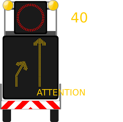 Led Lorry Roadworks