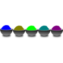 download Color Bowl clipart image with 180 hue color