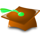 download Graduation Icon clipart image with 90 hue color