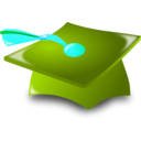 download Graduation Icon clipart image with 135 hue color