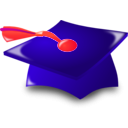 download Graduation Icon clipart image with 315 hue color