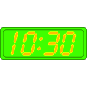 download Digital Clock clipart image with 45 hue color