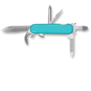 download A Swiss Knife clipart image with 180 hue color