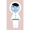 download Inuit Girl clipart image with 180 hue color