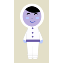 download Inuit Girl clipart image with 225 hue color