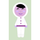 download Inuit Girl clipart image with 270 hue color