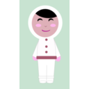 download Inuit Girl clipart image with 315 hue color
