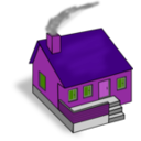 download House clipart image with 270 hue color