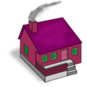 download House clipart image with 315 hue color