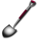 download Shovel clipart image with 315 hue color