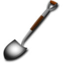 download Shovel clipart image with 0 hue color