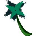 download Palmtreebysteve clipart image with 90 hue color