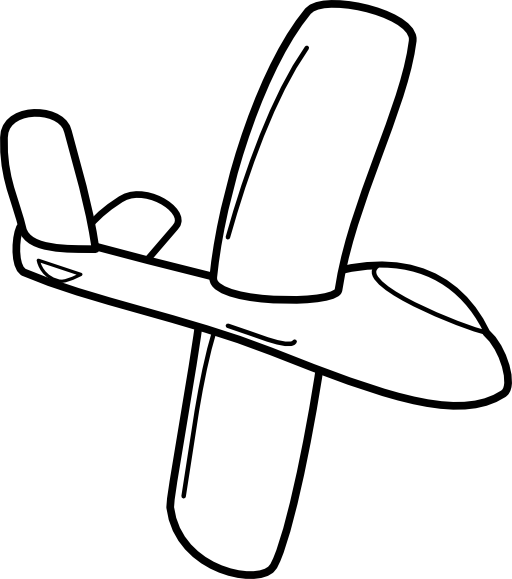 Cartoon Glider Bottom Side