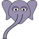 download Elephant clipart image with 45 hue color