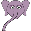 download Elephant clipart image with 90 hue color