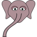 download Elephant clipart image with 135 hue color