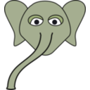 download Elephant clipart image with 225 hue color