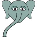 download Elephant clipart image with 315 hue color