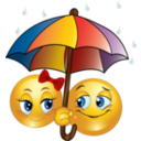 download Rainy Smiley Emoticon clipart image with 0 hue color