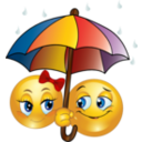 Rainy Smiley Emoticon