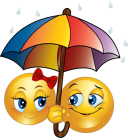Rainy Smiley Emoticon