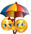 Rainy Smiley Emoticon