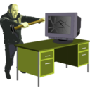 download Computer Rage clipart image with 45 hue color