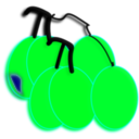 download Grapes clipart image with 180 hue color