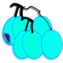 download Grapes clipart image with 225 hue color