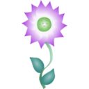 download Blue Flower clipart image with 45 hue color