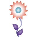 download Blue Flower clipart image with 135 hue color