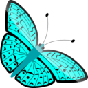 download Butterfly 2 clipart image with 135 hue color