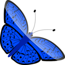 download Butterfly 2 clipart image with 180 hue color