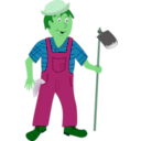 download Farmer clipart image with 90 hue color