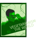 download Vegetarianism Will Save The World clipart image with 45 hue color