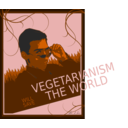 download Vegetarianism Will Save The World clipart image with 315 hue color