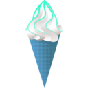 download Ice Cream Cone clipart image with 180 hue color