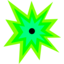 download One Eyed Sun clipart image with 90 hue color