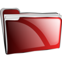 download Folder Icon Red Full clipart image with 0 hue color