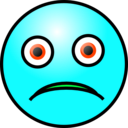 download Emoticons Sad Face clipart image with 135 hue color